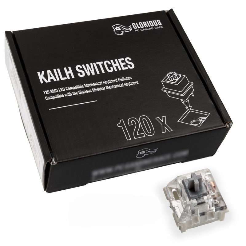 Glorious   Kailh   Speed   Sølv   Switches    120   Stk    Tastatur   Switch   Geekd   Dk