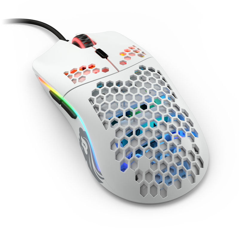 Glorious   Model   O -  Gaming - Mouse   White   Mus   Geekd   Dk