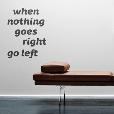 Go   Left   Wallsticker   Af   Alan   Smithee    48x60   Cm
