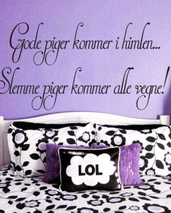 Gode   Piger   Kommer   I   Himlen   Wallsticker