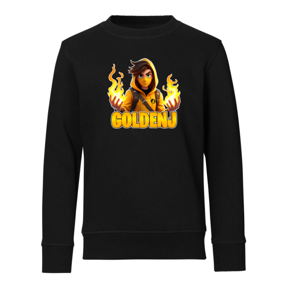 Goldenj   Flamme   Sweatshirt     Sort       -
