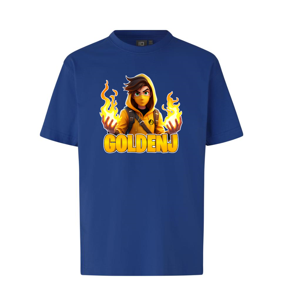 Goldenj   Flamme   Tee   Blå       -