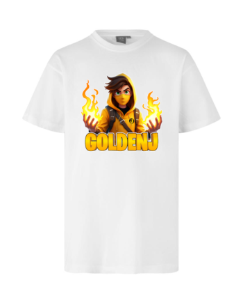 Goldenj   Flamme   Tee   Hvid       -