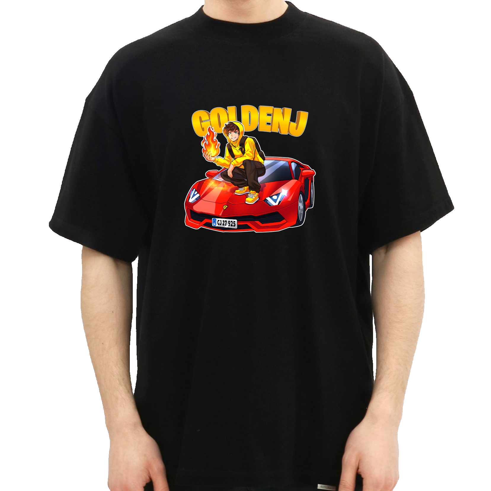 Goldenj   Lambo   Tee     Sort       -