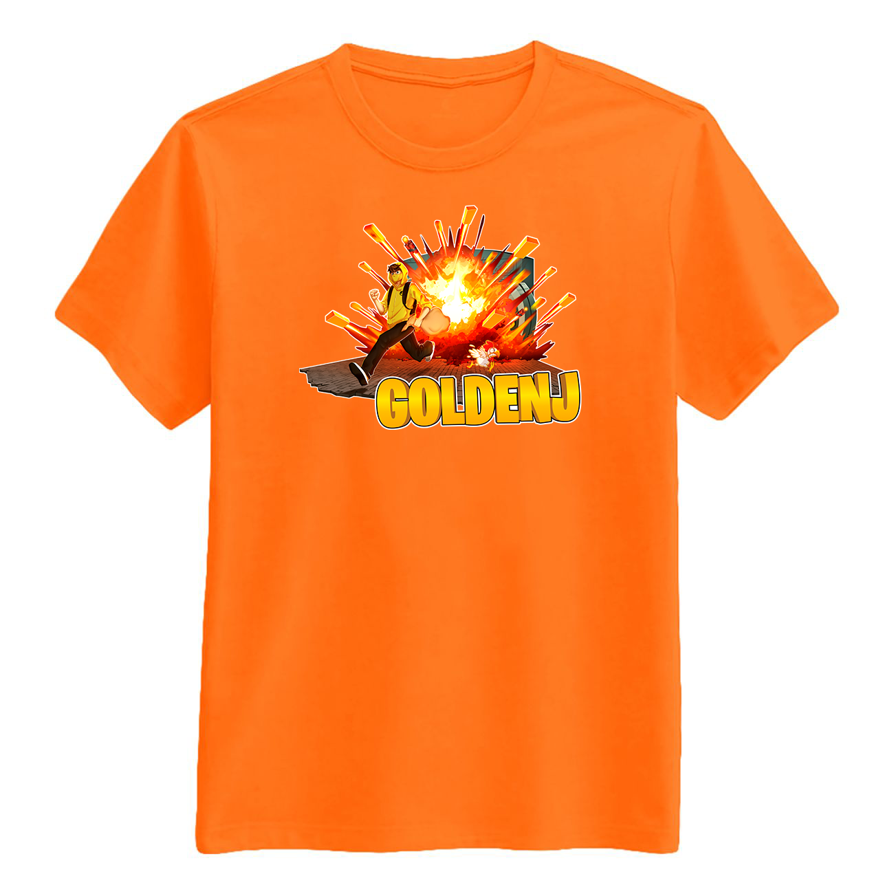 Goldenj   Vault   Tee   Orange       -