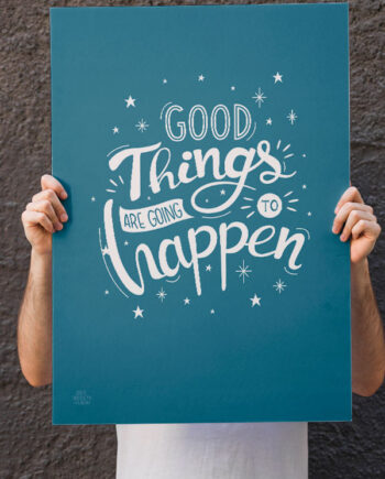 Good   Things - Plakat   Blå   21   X   29        A4    Kr    199  -