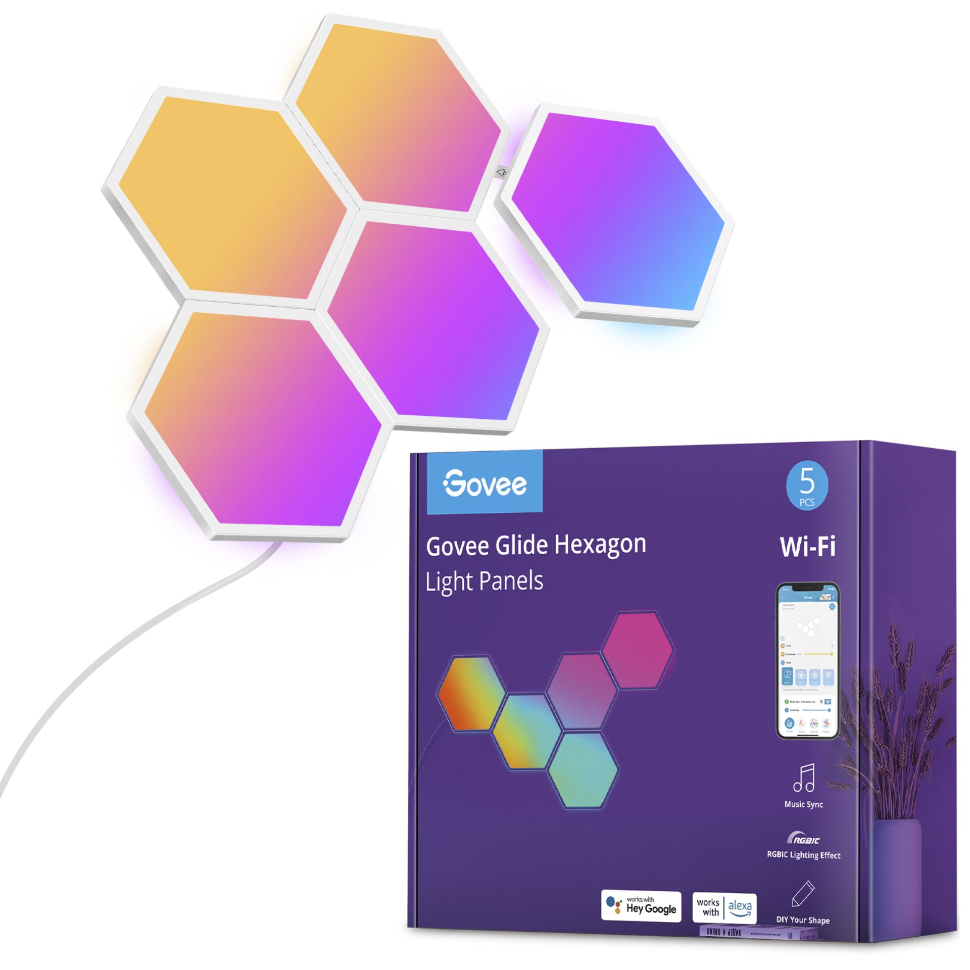 Govee   Glide   Hexa   Light   Panels   Led   Lys   Geekd   Dk