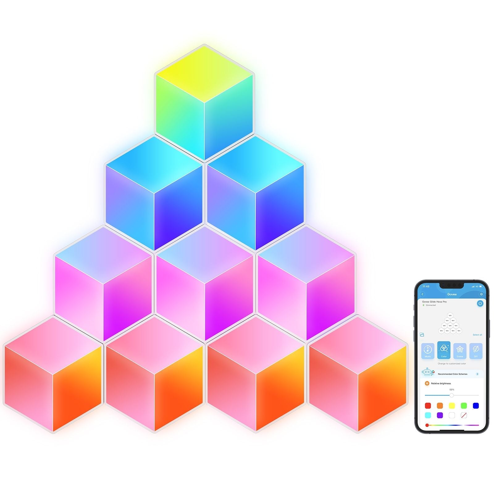 Govee   Glide   Hexa   Pro   Led   Lyspaneler   Rgbic   Geekd   Dk