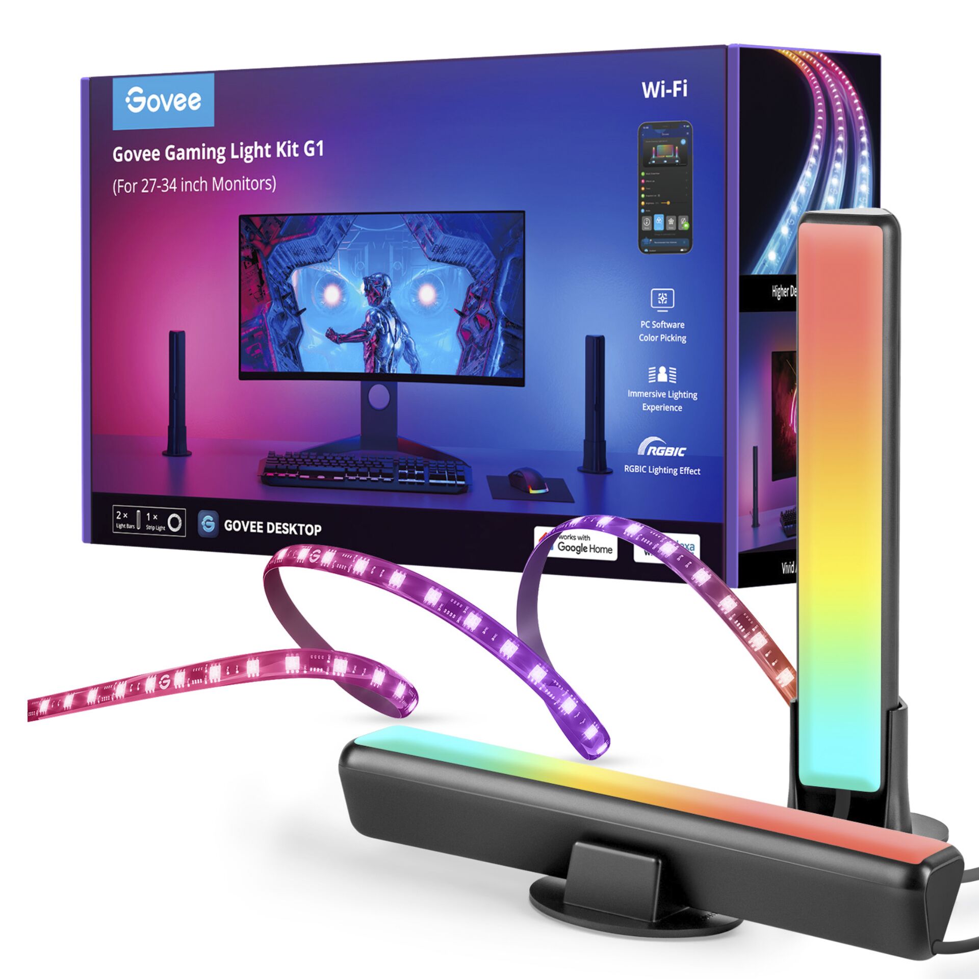 Govee   Pc   Monitor   Pro   Kit   Til   27   Quot    34   Quot    Skærme   Led   Lys   Geekd   Dk