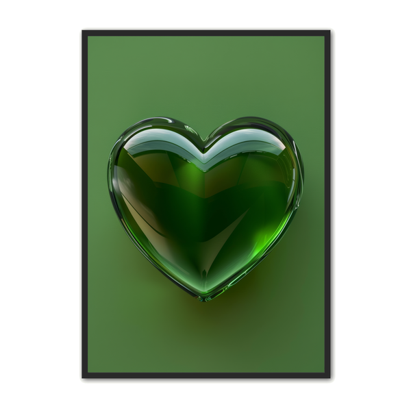 Green   Crystal   Heart   Plakat   Rodekassen
