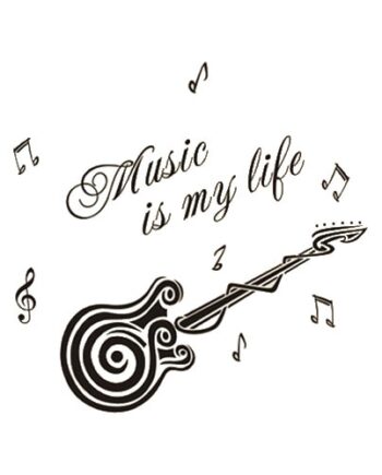Guitar   Wallsticker    Music   Is   My   Life