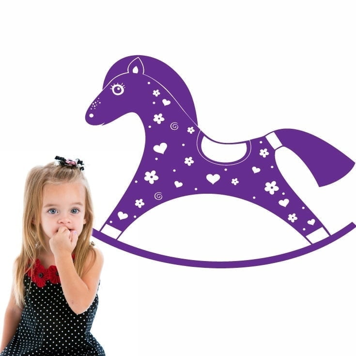 Gyngehest   Wallsticker
