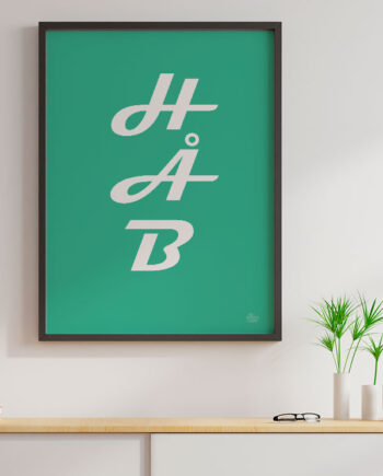 Håb - Plakat   Grøn   21   X   29        A4    Kr    199  -