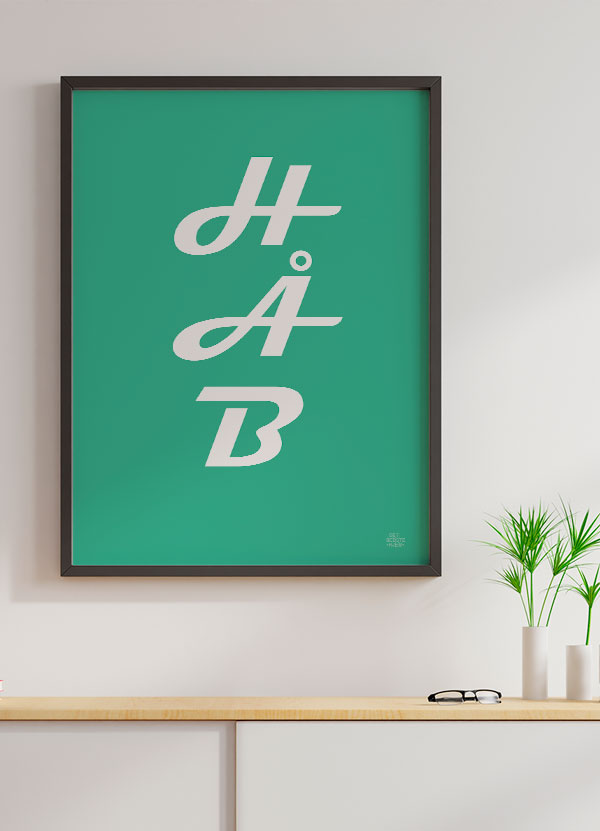 Håb - Plakat Grøn 21 X 29 A4 Kr 199 -