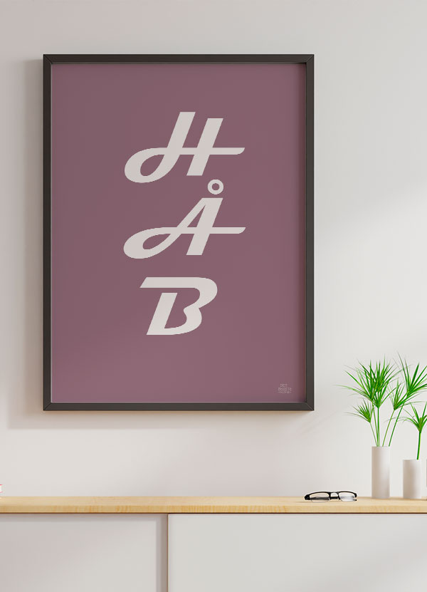 Håb - Plakat Rosa 21 X 29 A4 Kr 199 -
