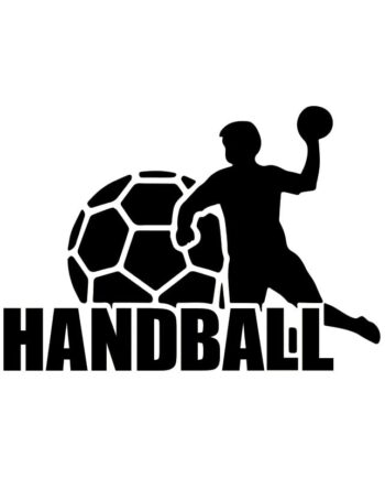 Håndbold   Wallsticker    Stor   Flot   Wallsticker   Til   Håndboldspilleren    57x81cm