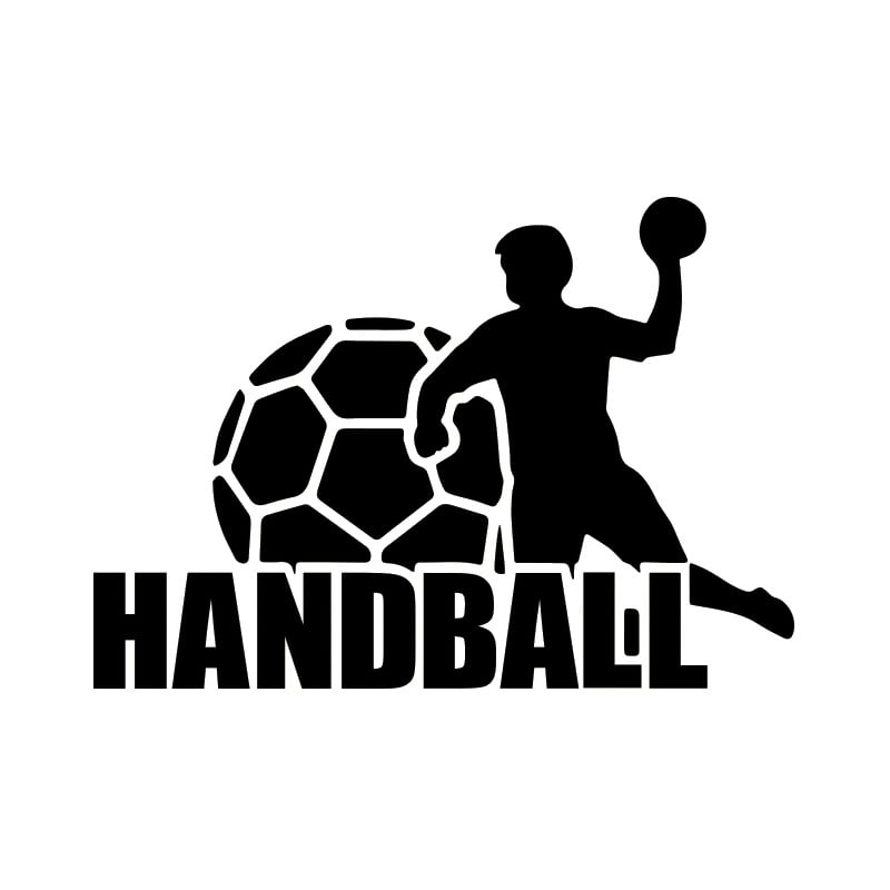 Håndbold Wallsticker Stor Flot Wallsticker Til Håndboldspilleren 57x81cm