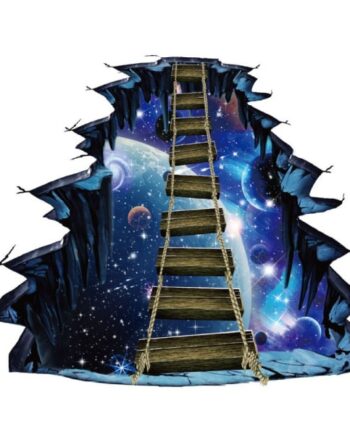 Hængebro   Wallsticker    Fald   Ikke   Ud   I   Rummet    Til   Væg   Eller   Gulv