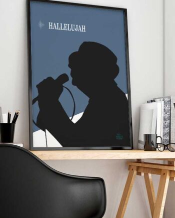 Hallelujah - Plakat    Blå    21   X   29        A4    Kr    199  -