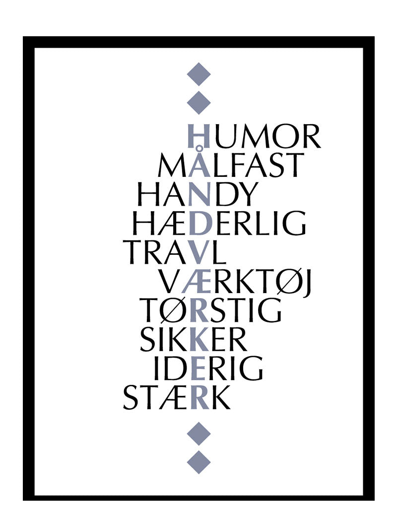 Handværker   Citat   Plakat