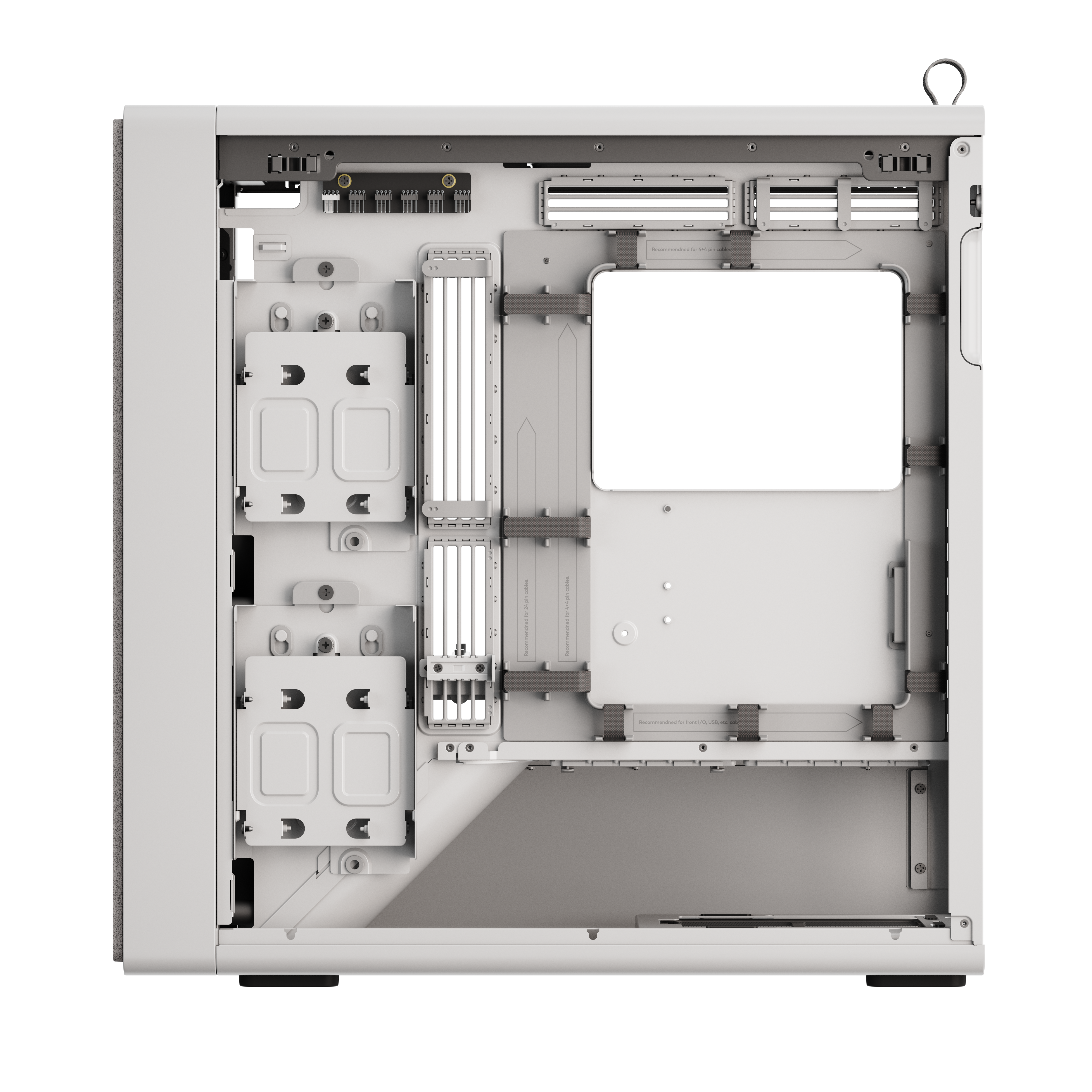 Havn   Bf   360   Flow     Hvid   Mid   Tower   Kabinet   Med   Præinstallerede   High - Performance   Fans   Geekd   Dk