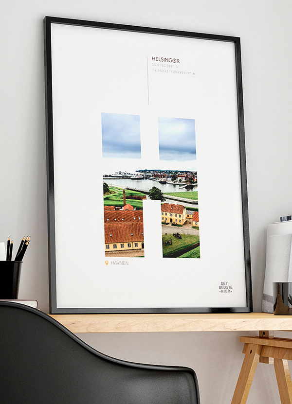 Helsingør Plakat Havnen 21 X 29 A4 Kr 199 -