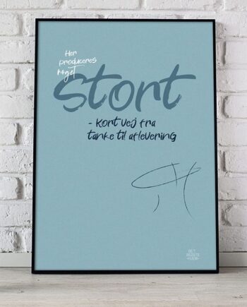 Her   Produceres   Noget   Stort - Toiletplakat   21   X   29        A4    Kr    199  -