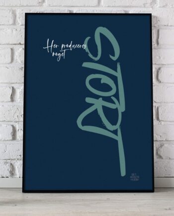 Her   Produceres   Noget   Stort - Toiletplakat    Simpel    21   X   29        A4    Kr    199  -