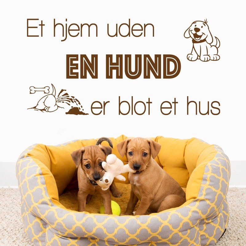 Hjem   Med   Hund   Wallsticker