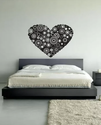 Hjerte   Cirkler   Wallsticker