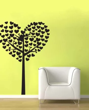 Hjerte   Træ   Wallsticker