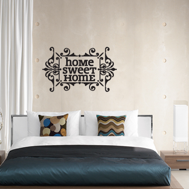 Home   Sweet   Home   Wallsticker   Af   Alan   Smithee    60x37   Cm