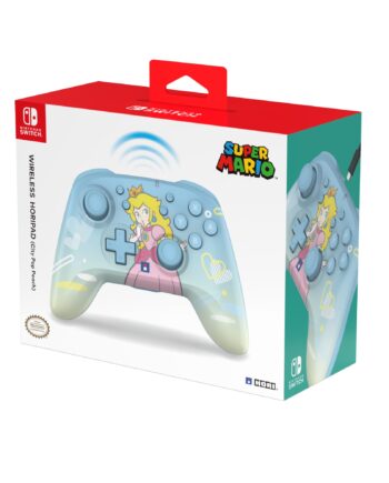 Hori   Trådløs   Horipad    Peach      Lyseblå   Til   Switch   Og   Switch       Controller   Geekd   Dk
