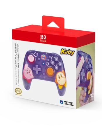 Hori   Trådløs   Horipad   Turbo   Til   Nintendo   Switch        Kirby     Waddle   Dee      Lilla   Controller   Geekd   Dk