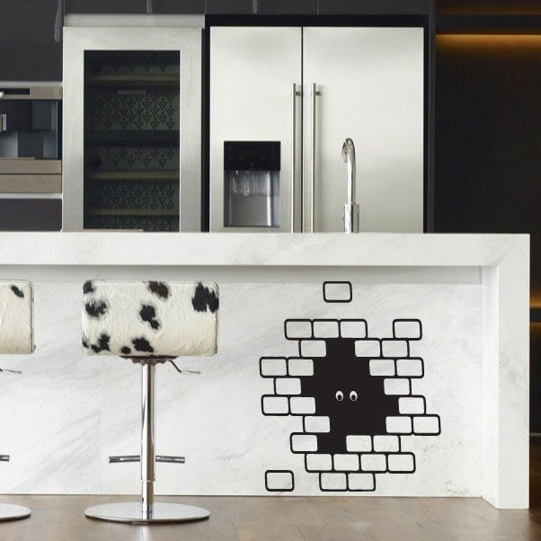 Hul I Væggen Wallsticker