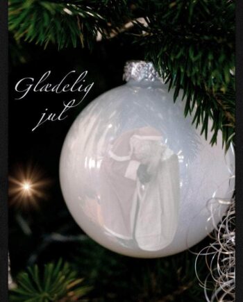 Hvid   Julekugle   Juleplakat