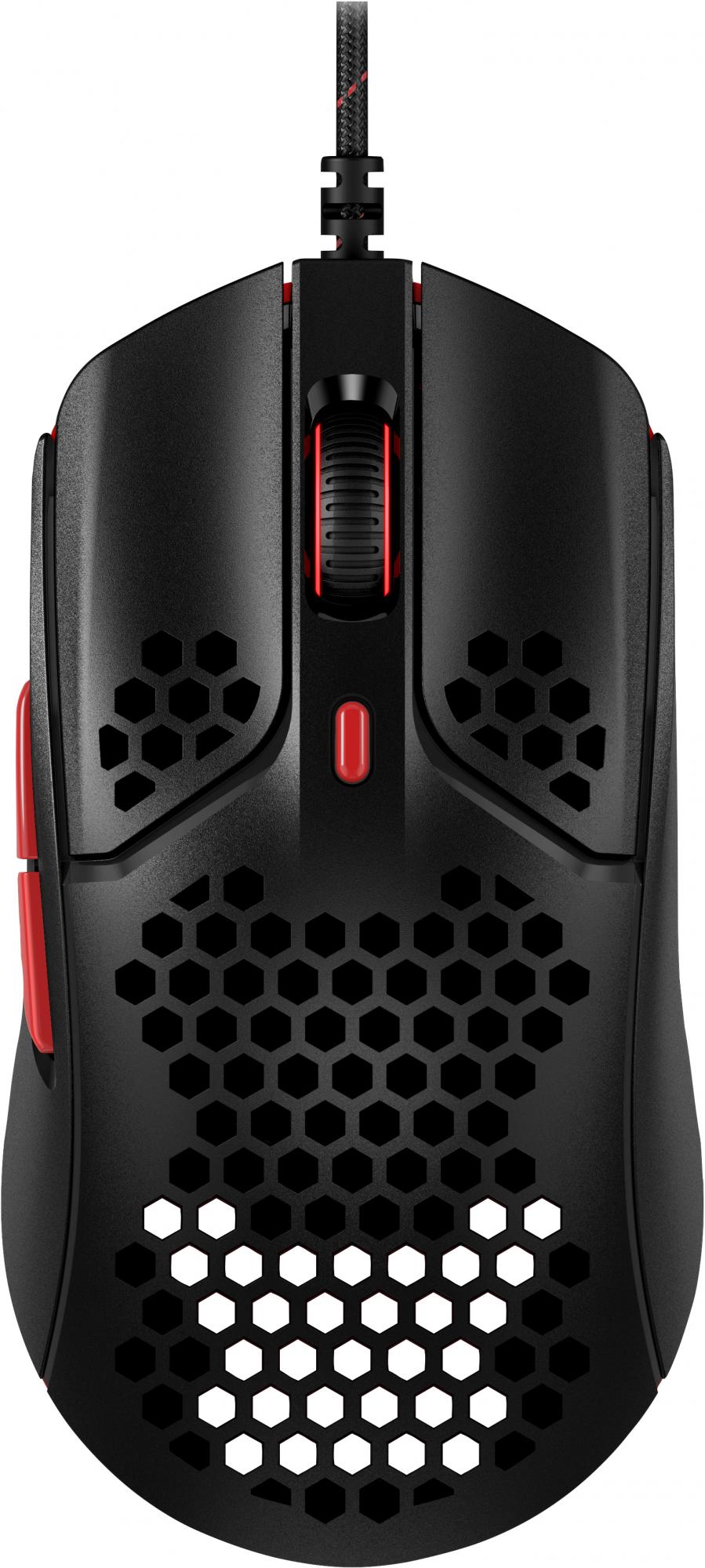 Hyperx   Pulsefire   Haste   Optisk   Kabling   Sort   Rød   Mus   Geekd   Dk