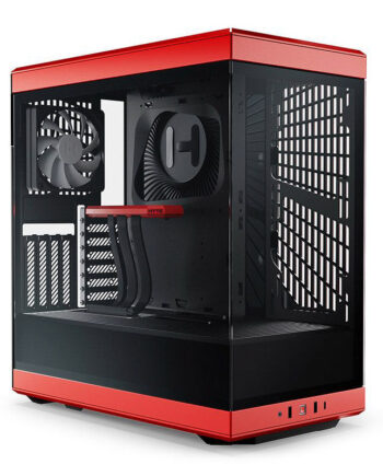 Hyte   Y40   Red   Miditower   Panoramic   Glass   Veil    Included   Pcie           Riser   Cable        Included   Fans   Kabinet   Geekd   Dk