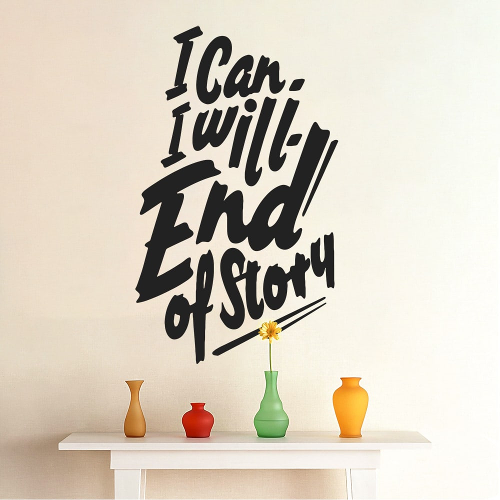 I   Can    I   Will   Wallsticker