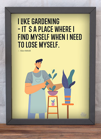 I Like Gardening - Plakat 21 X 29 A4 Kr 199 -