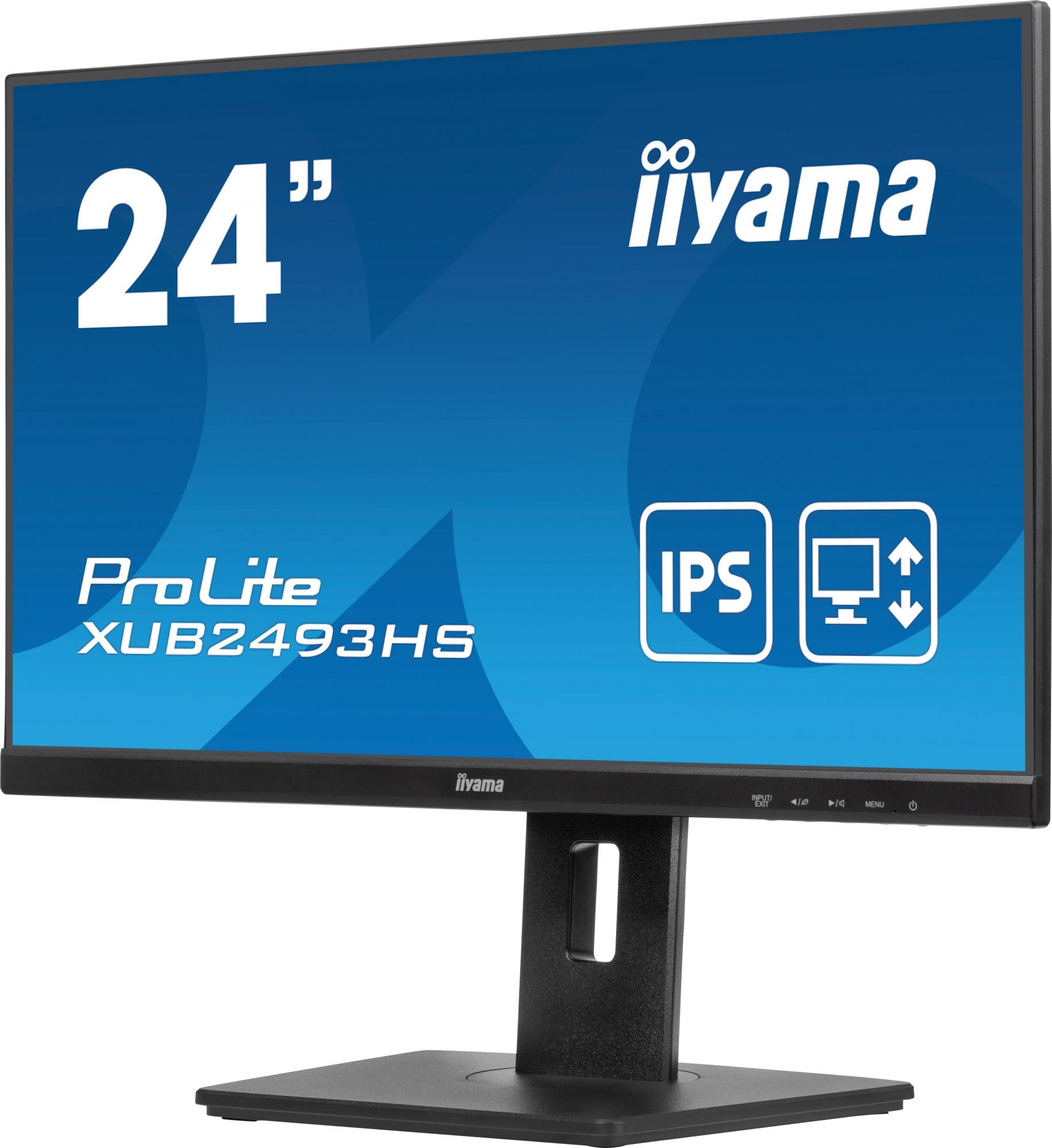 Iiyama   Prolite   Xub2493hs - B6   24   1920   X   1080    Full   Hd    Hdmi   Displayport   100hz   Pivot   Skærm   Geekd   Dk