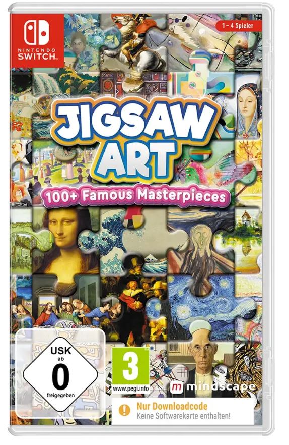 Jigsaw   Art :  100    Famous   Masterpieces    Code   In   Box     Nintendo   Switch    Nintendo   Switch   Spil   Geekd   Dk