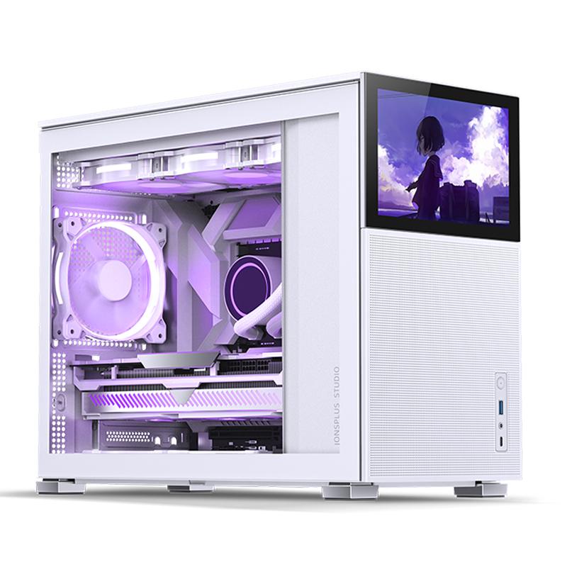 Jonsbo   D31   Mesh   Screen   Matx   Case    Tempered   Glass   Hvid