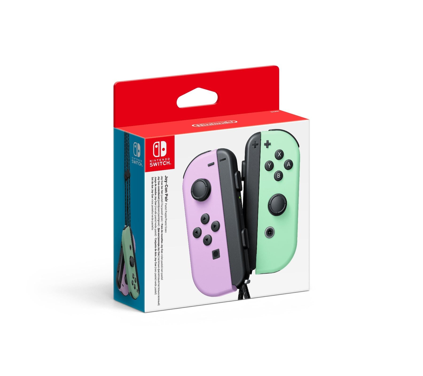 Joy   Con   Pair   Pastel   Lilla   Pastel   Grøn   Konsol   Geekd   Dk