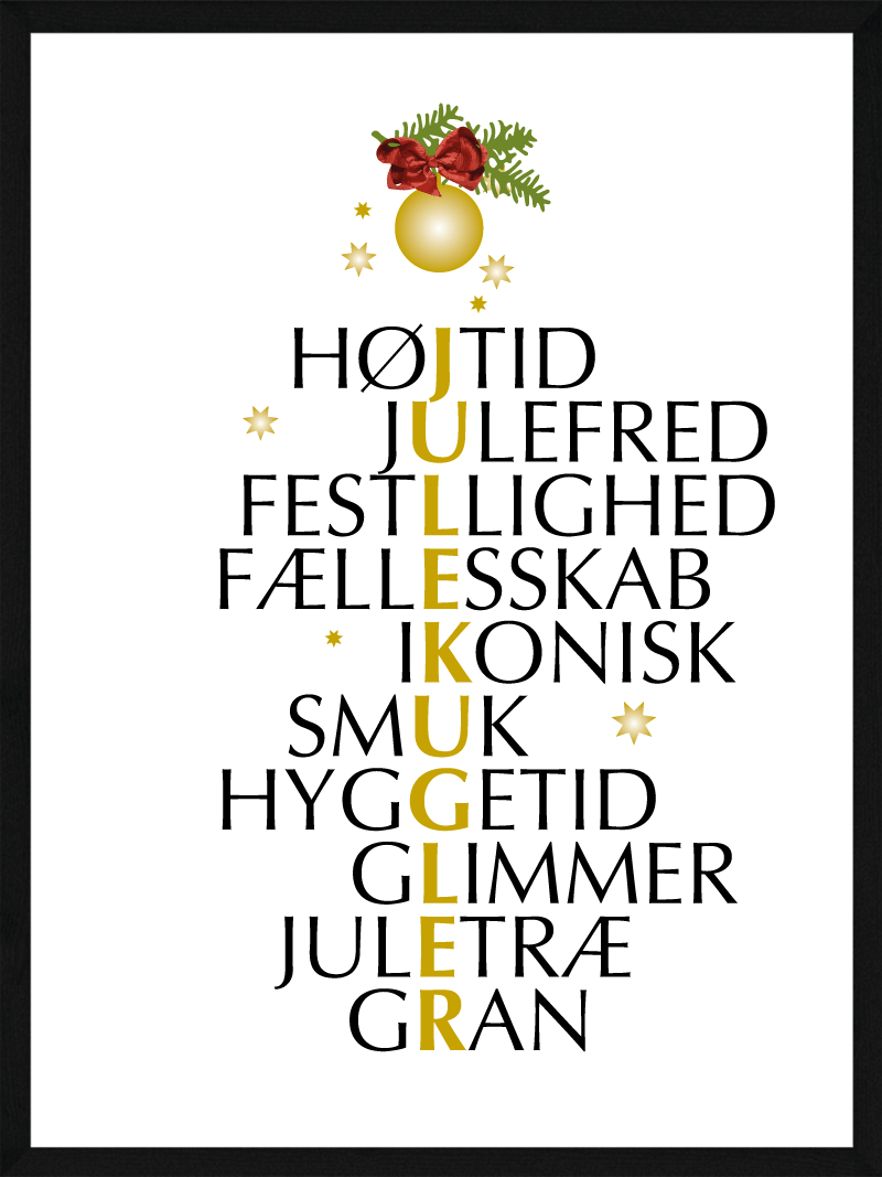 Julekugle   Citat   Juleplakat