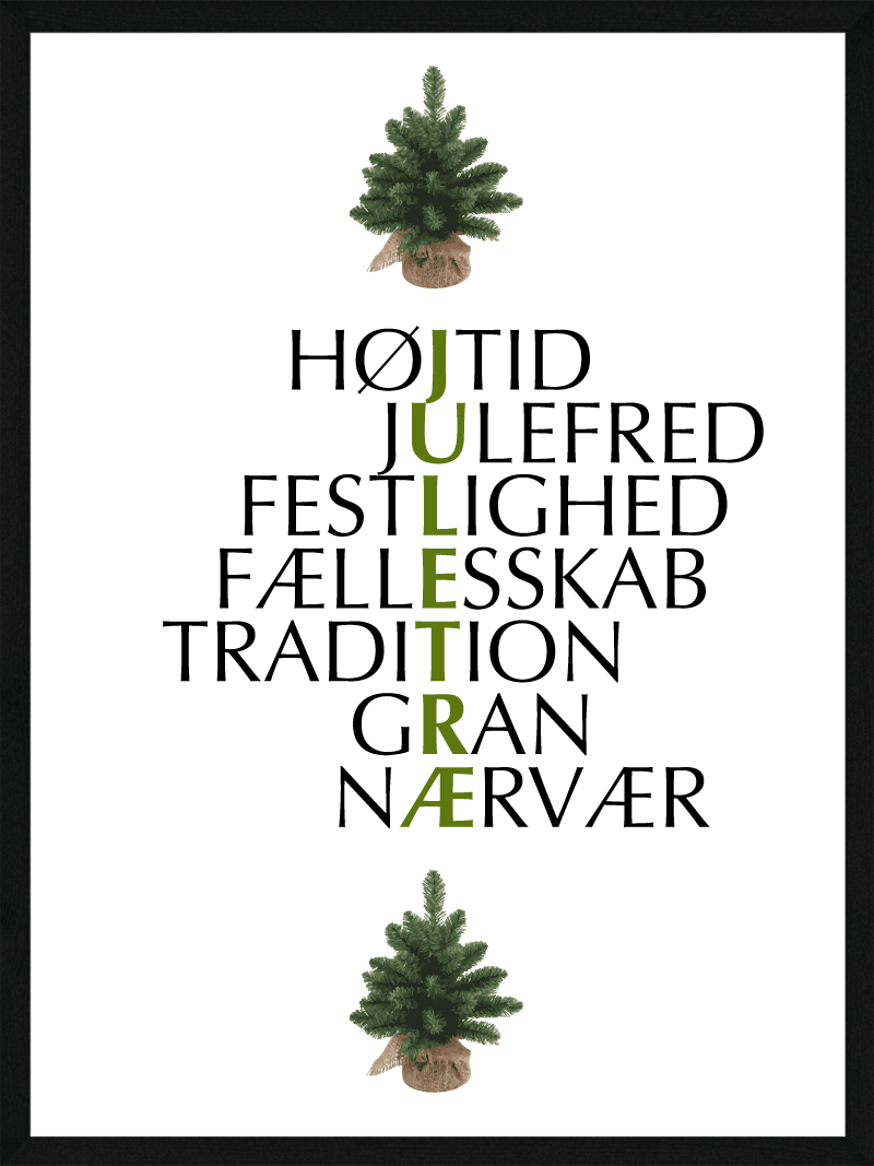 Juletræ   Citat   Juleplakat