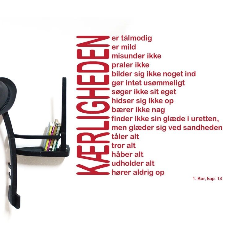 Kærlighedens Højsang Wallsticker