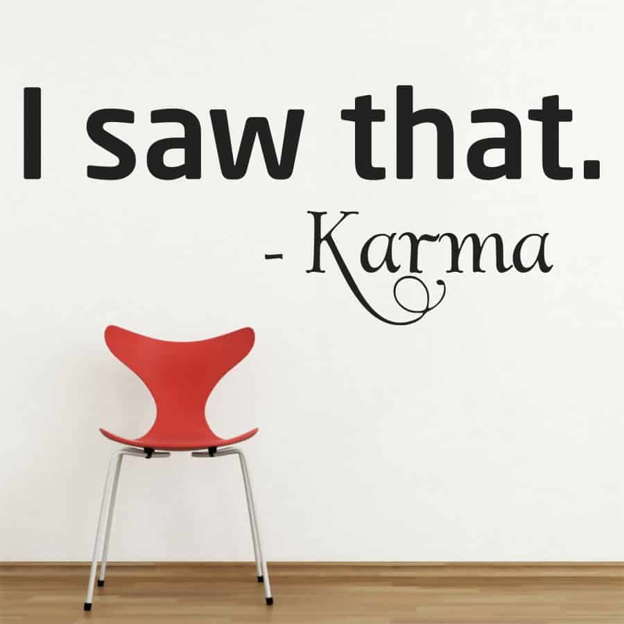 Karma   Wallsticker