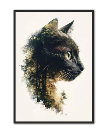 Kat   Plakat       Naturens   Sjæl   I   Silhuet