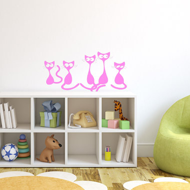Katte   Wallsticker   Af   Anline   Ruby    52x27   Cm